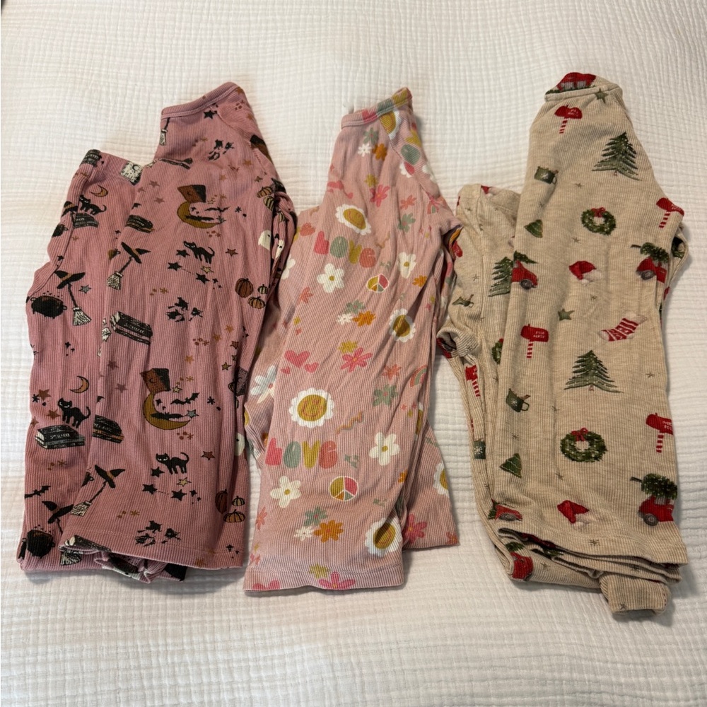 Rosewood The Label Set of 3 Cozy Kids Pajama Sets Size 7/8